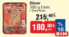 EMİN DÖNER 300 G fiyat ve kampanya bilgisi